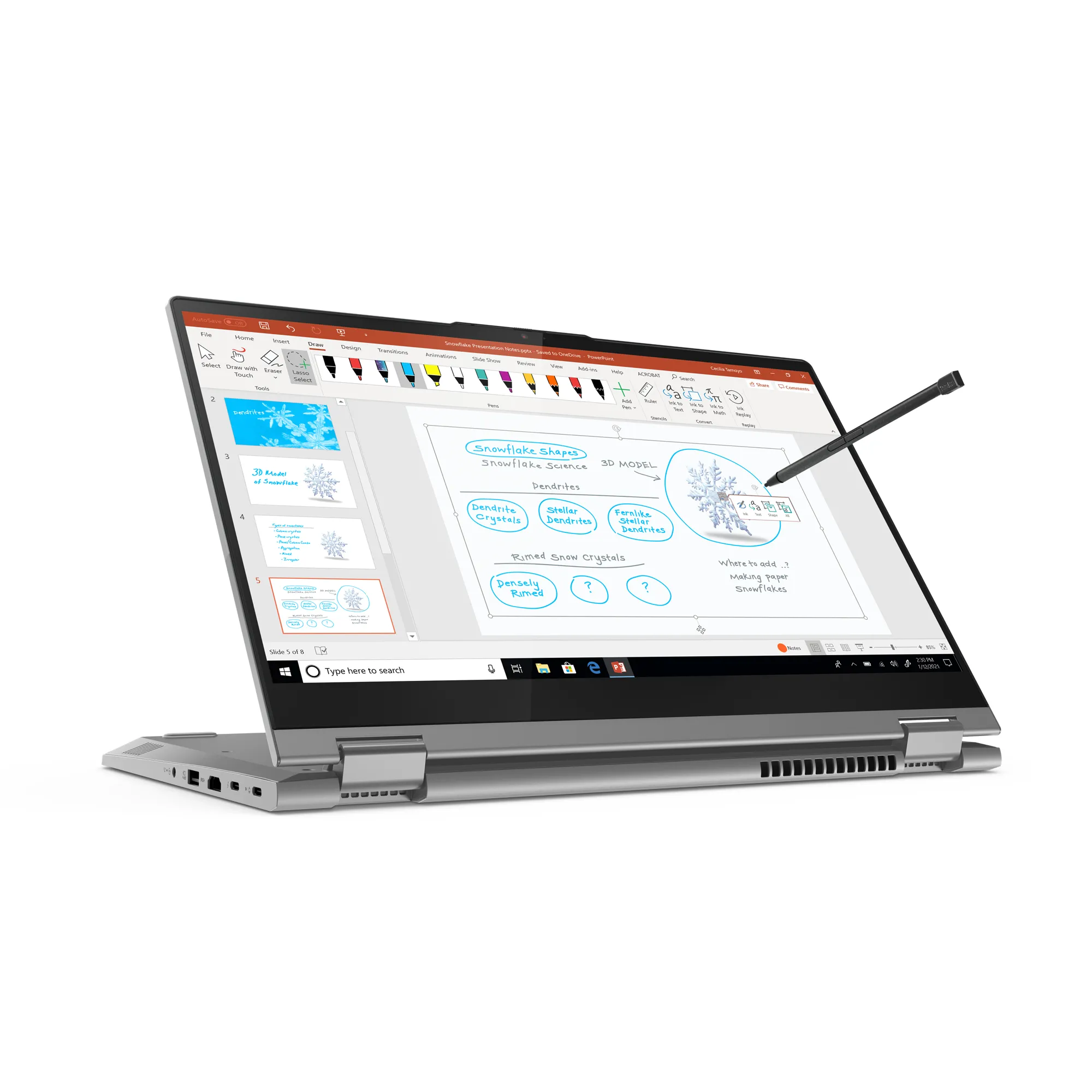 Lenovo ThinkBook 14s Yoga G3 IRU 14" i7-1355U, 16 Gt, 512 Gt, Win 11 Pro -kannettava, harmaa