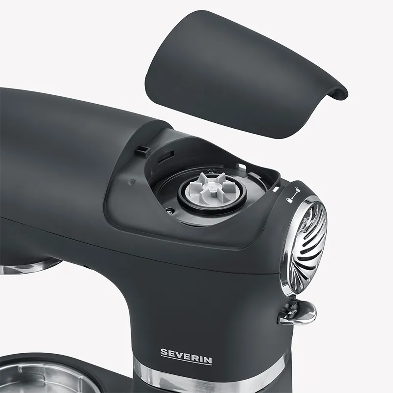 Severin KM 3897 -yleiskone, musta/hopea