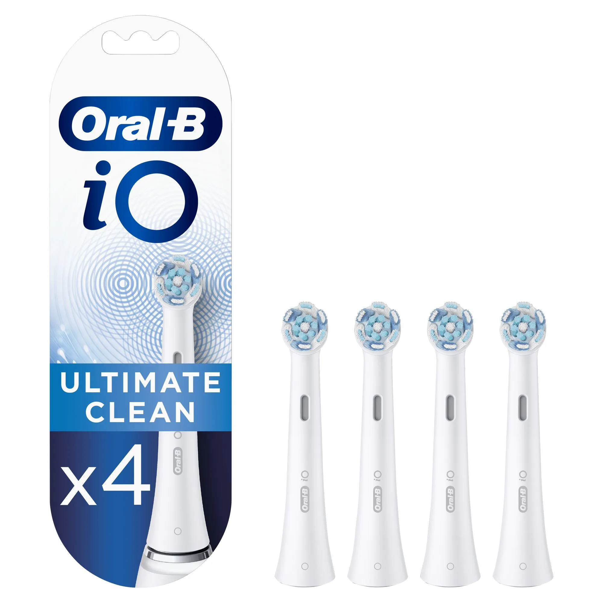Oral-B iO Ultimate Clean Vit - borsthuvuden, 4 st