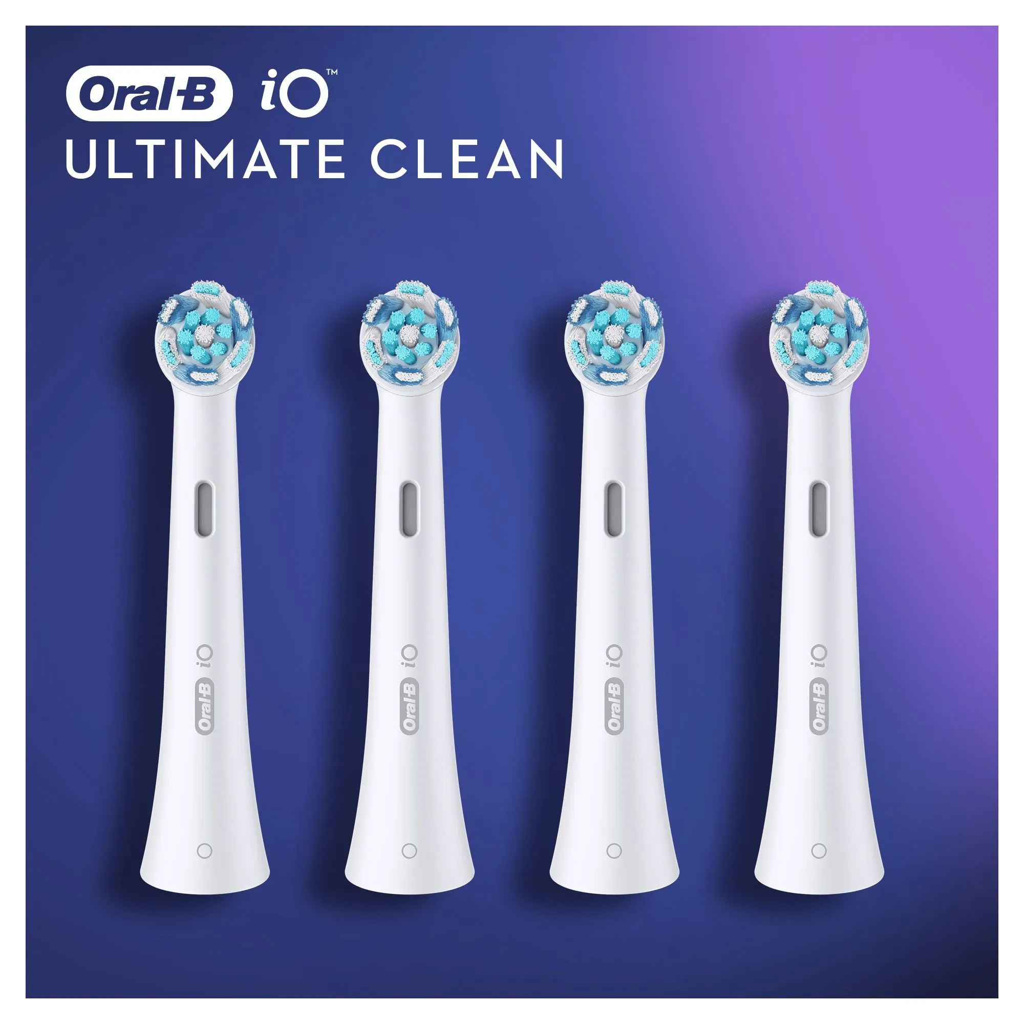 Oral-B iO Ultimate Clean Vit - borsthuvuden, 4 st