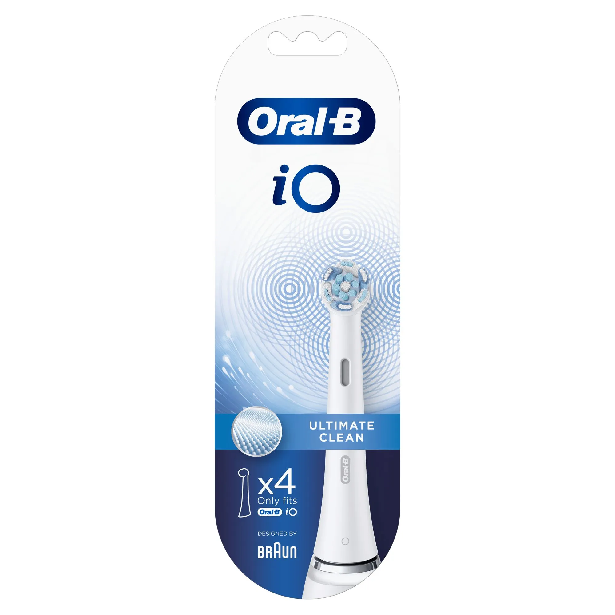 Oral-B iO Ultimate Clean Vit - borsthuvuden, 4 st