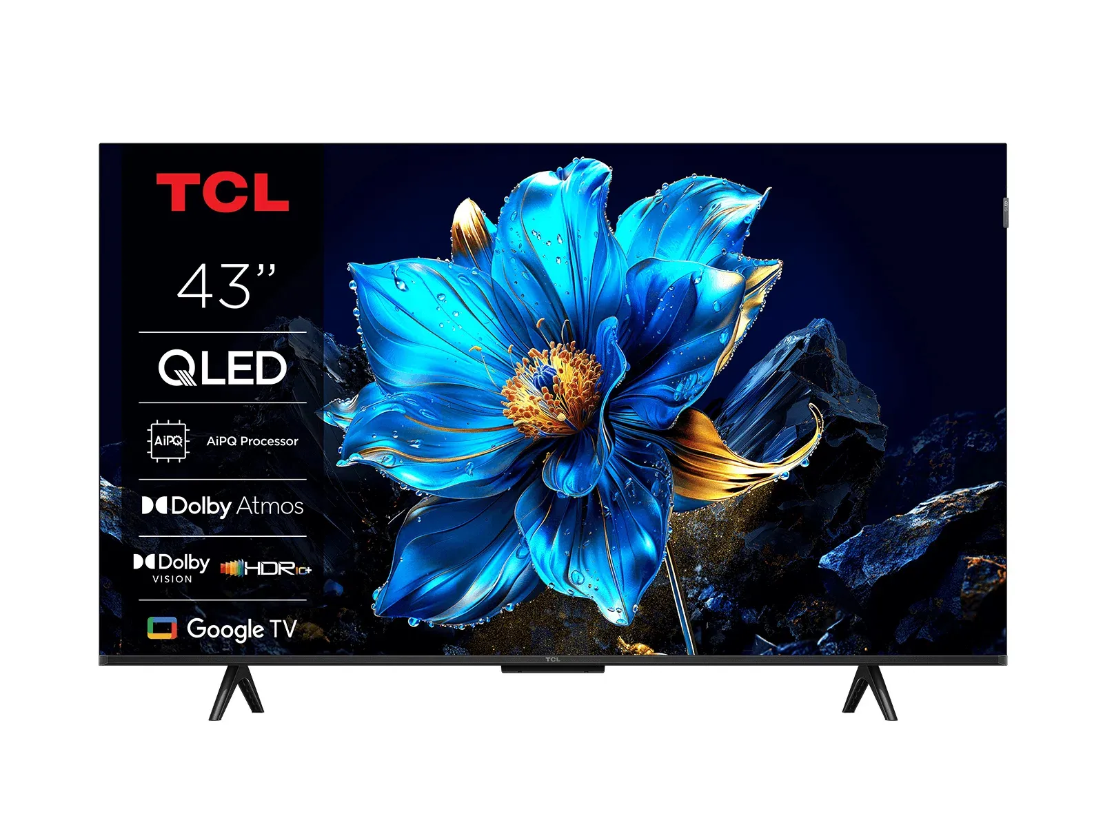 TCL 43T69C 43" 4K QLED Google TV, 60 Hz, HDR10+, Dolby Vision, metallic TCL 43T69C 43" 4K QLED Google TV, 60 Hz, HDR10+, Dolby Vision, metallic