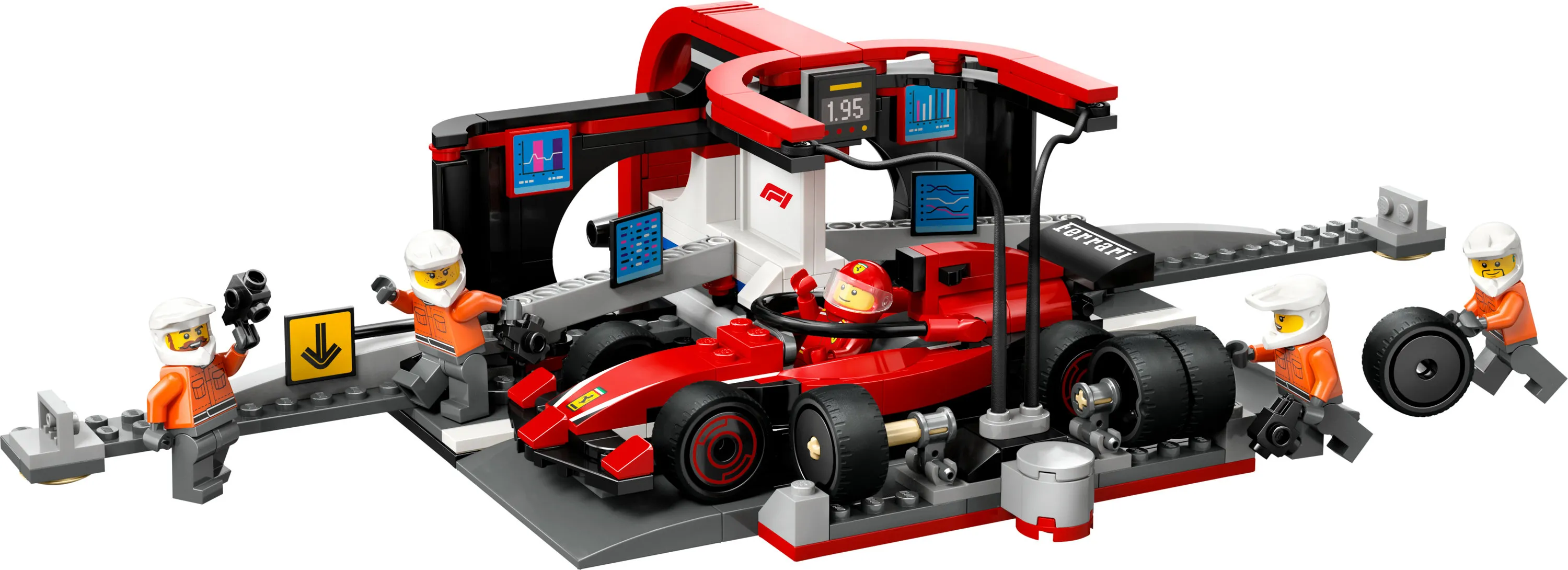 LEGO City F1 Pit Stop and Crew and Ferrari Car 60443