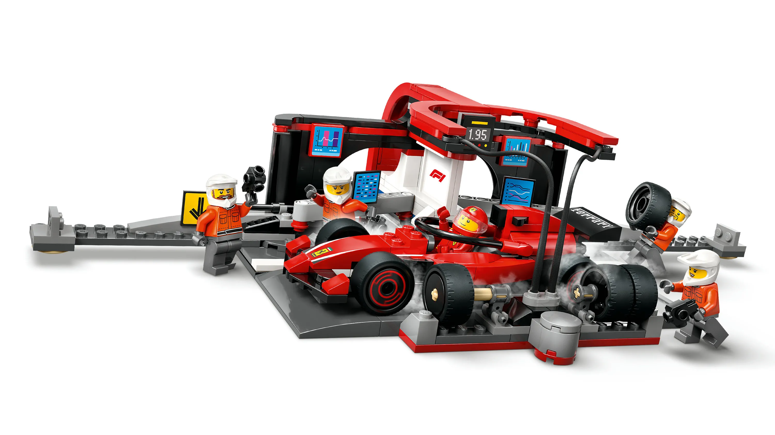 LEGO City F1 Pit Stop and Crew and Ferrari Car 60443