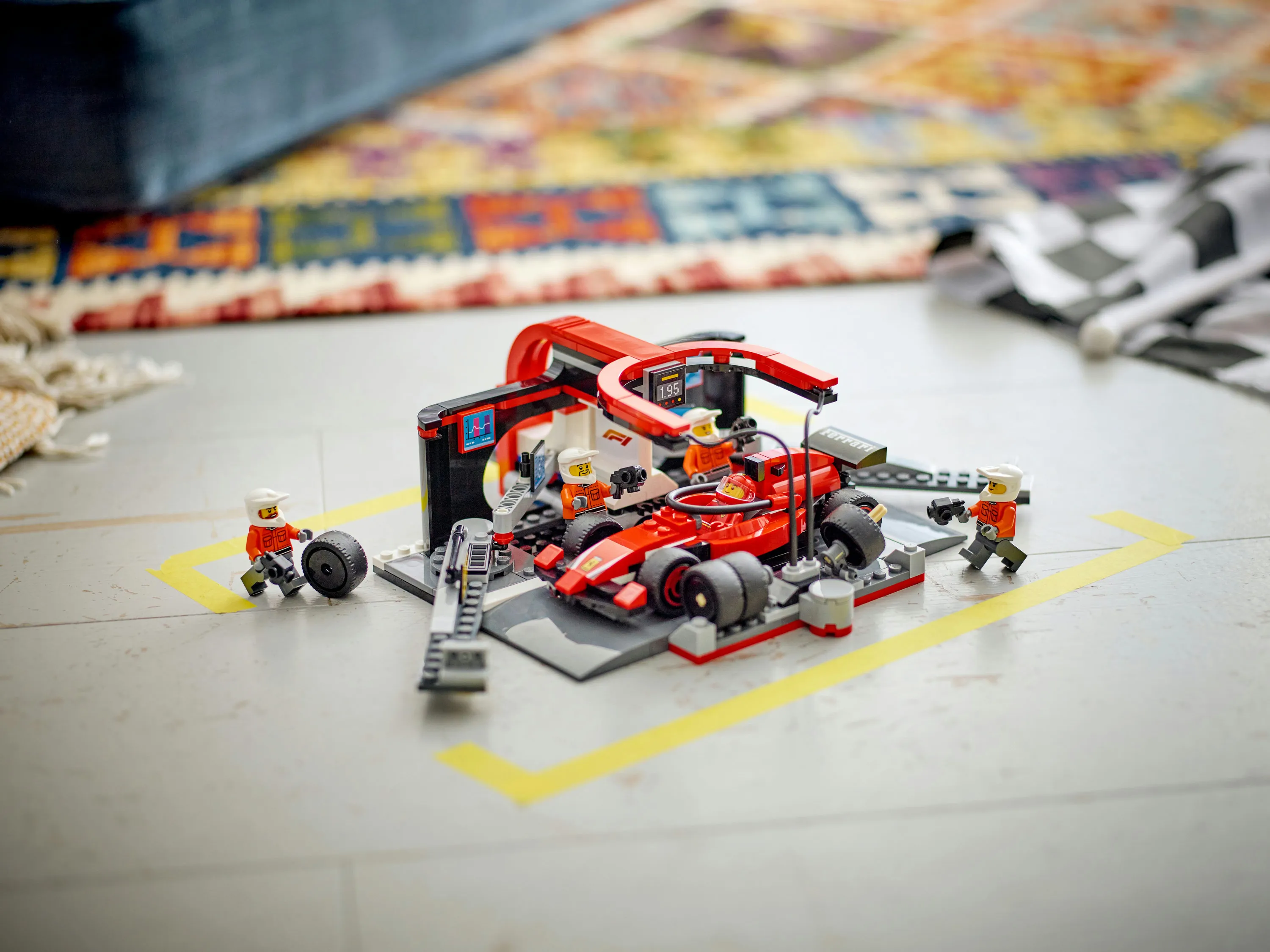 LEGO City F1 Pit Stop and Crew and Ferrari Car 60443