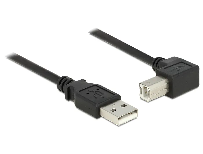 Delock Kabel USB 2.0 Typ-A Stecker > USB 2.0 Typ-B Stecker gewinkelt 1