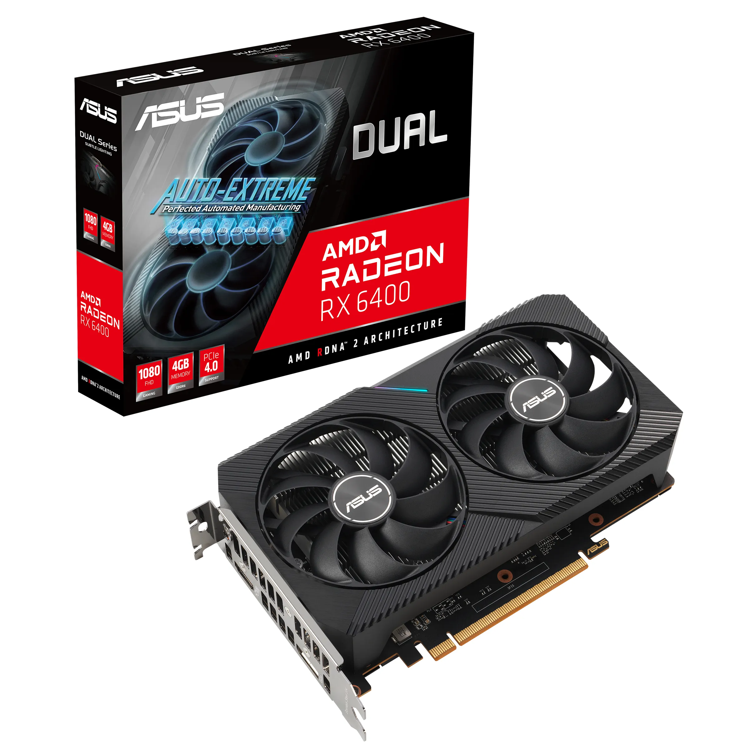 Asus Radeon RX 6400 Dual 4GB - graphics card Asus Radeon RX 6400 Dual 4GB - graphics card