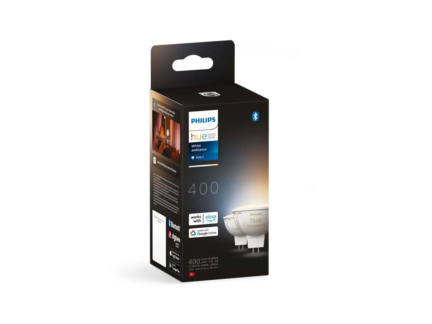 Philips Hue White Ambiance MR16 - smart bulb, 2-pack