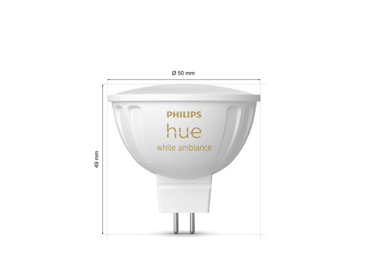 Philips Hue White Ambiance MR16 - smart bulb, 2-pack