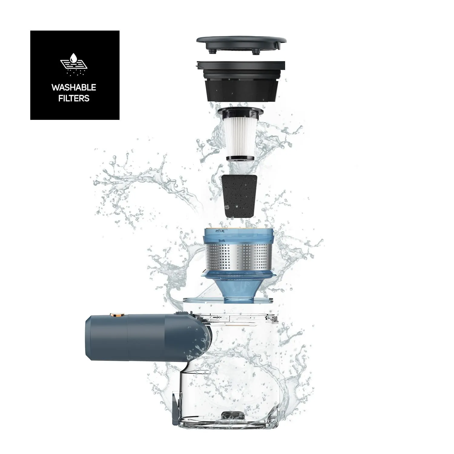 TAURUS Homeland Digital Animal Flex - skaftdammsugare, bl&aring;