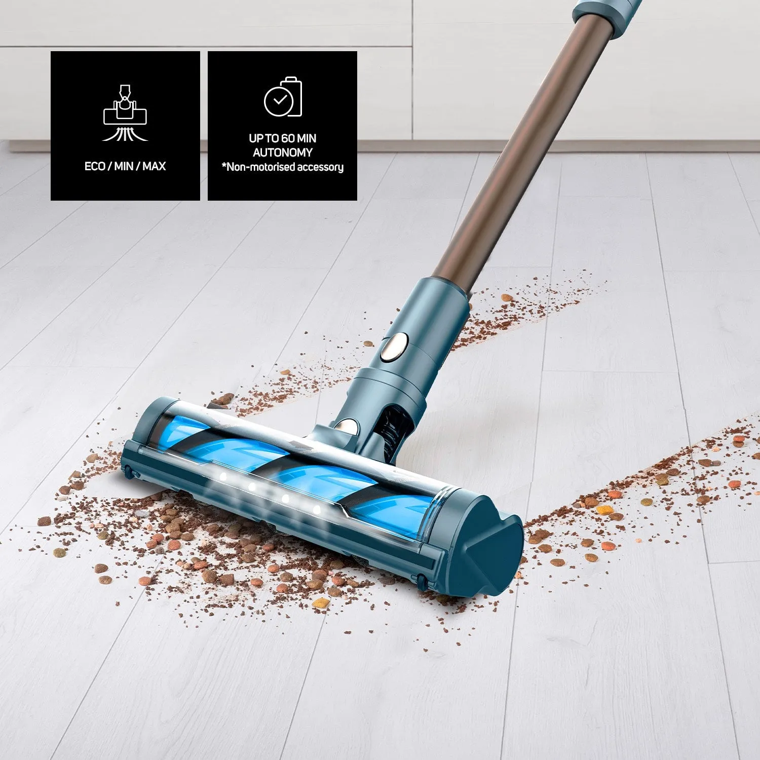 TAURUS Homeland Digital Animal Flex - skaftdammsugare, bl&aring;