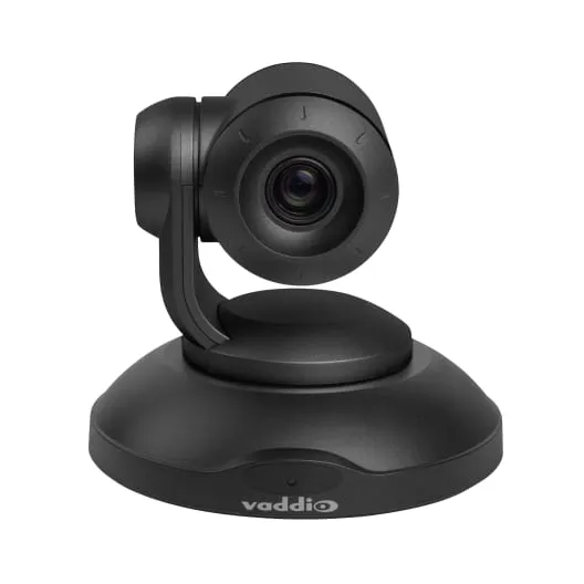 Vaddio ConferenceSHOT AV Camera - 10x Zoom, 74&deg; FOV, USB, IP-Streaming, 2x Mic input, black/silver