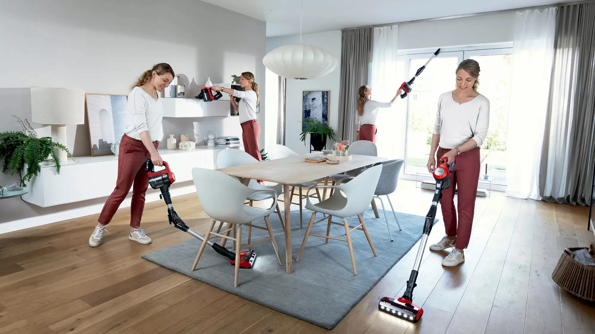 Bosch Unlimited 7 ProAnimal - Stick Vacuum Cleaner, red/black
