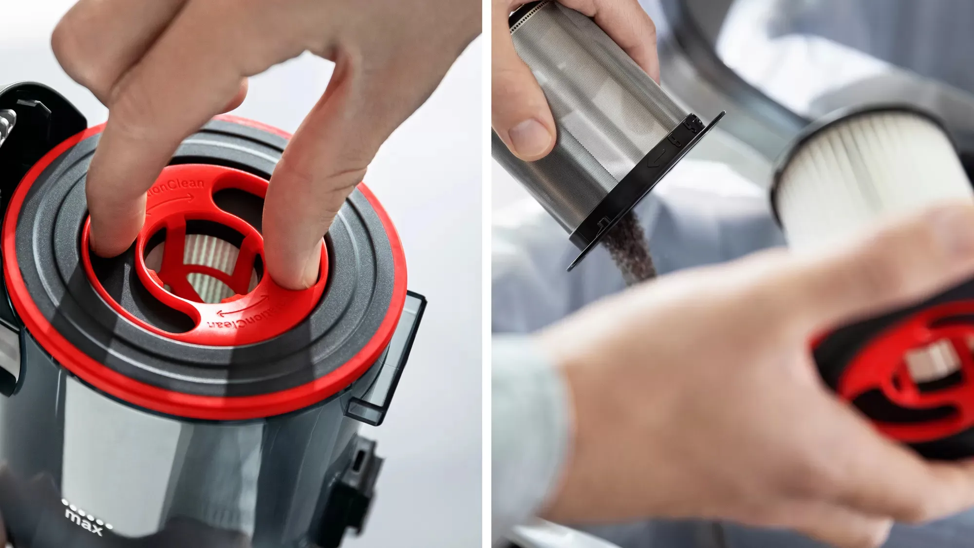 Bosch Unlimited 7 ProAnimal - Stick Vacuum Cleaner, red/black