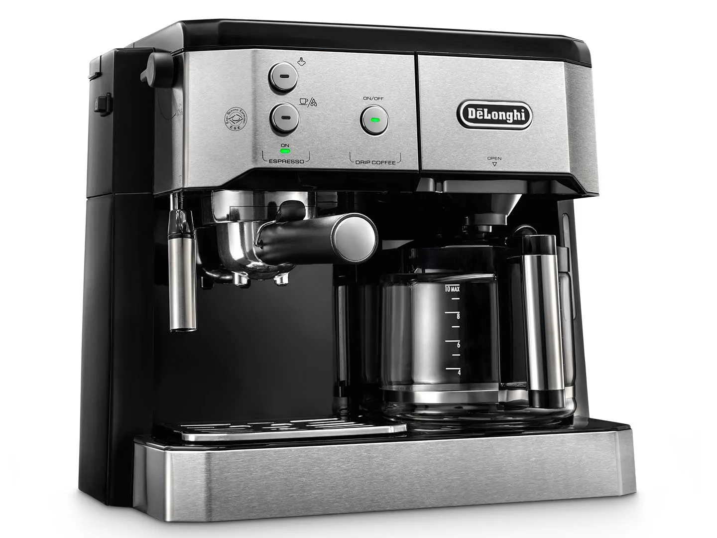 Delonghi BCO421 -yhdistelmäkahvinkeitin, musta, Hopea