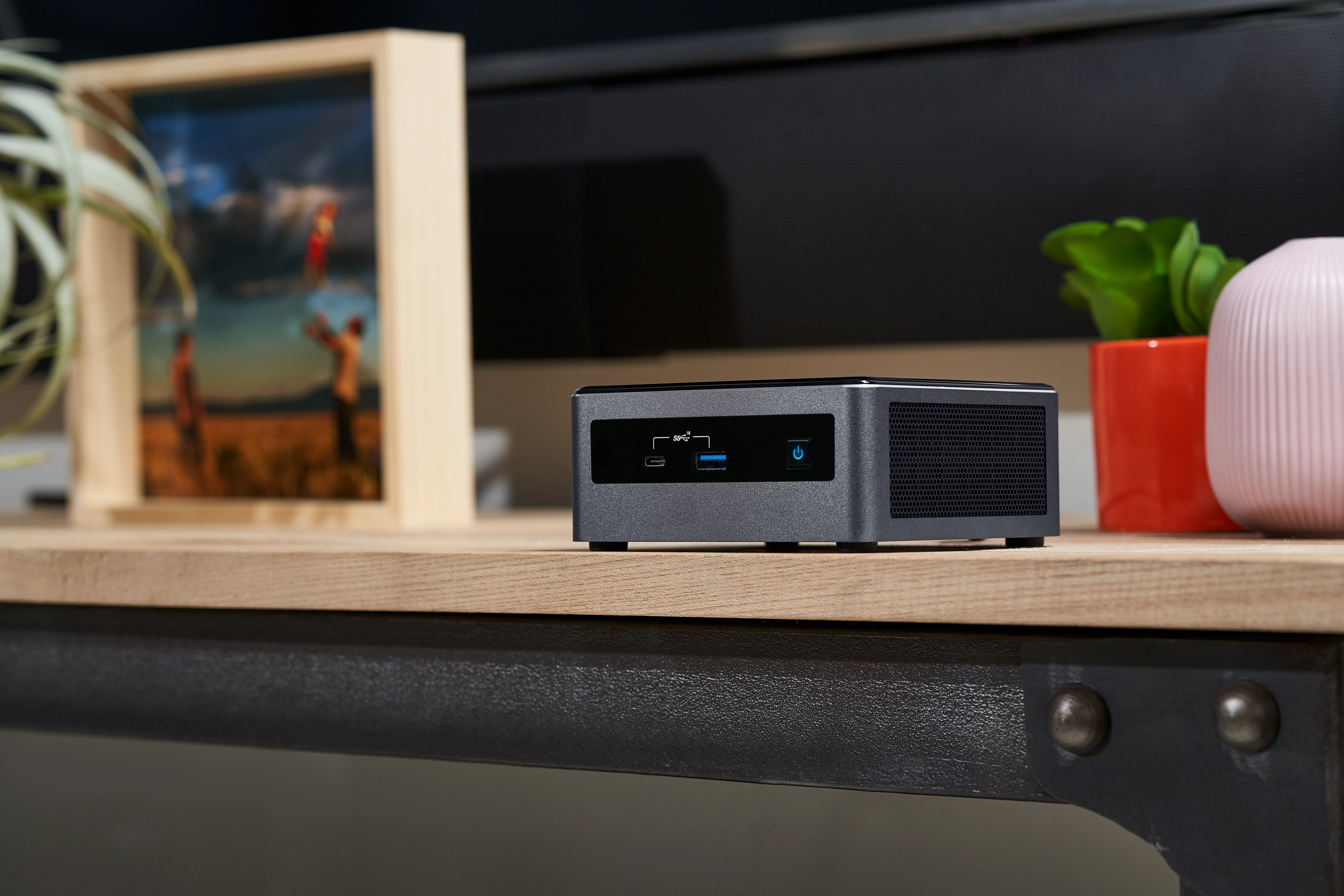 Intel NUC10i3FNHN Mini PC Barebone, Black