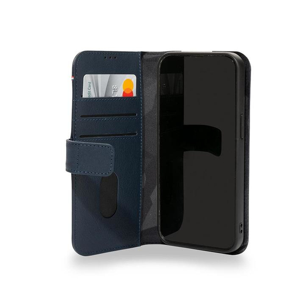 Decoded Leather Detachable, iPhone 13 Pro - Wallet Case, Matte Navy