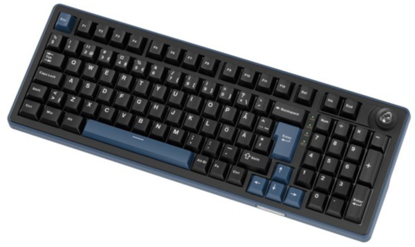 Ducky OK-M 98% -langaton mekaaninen pelin&auml;pp&auml;imist&ouml;, KTT Linear, musta