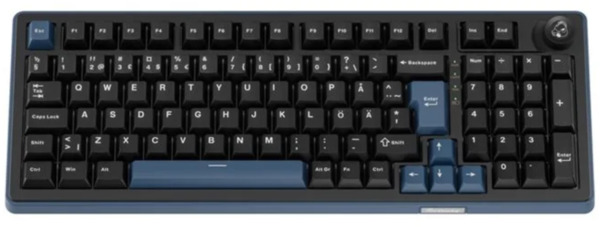 Ducky OK-M 98% -langaton mekaaninen pelin&auml;pp&auml;imist&ouml;, KTT Linear, musta