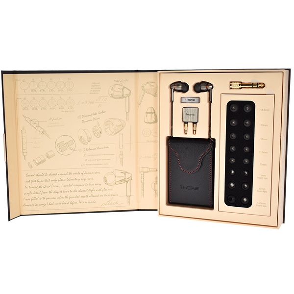 1More Quad Driver In-Ear Headphones THX Certified, Hi-Res Audio, Mic3