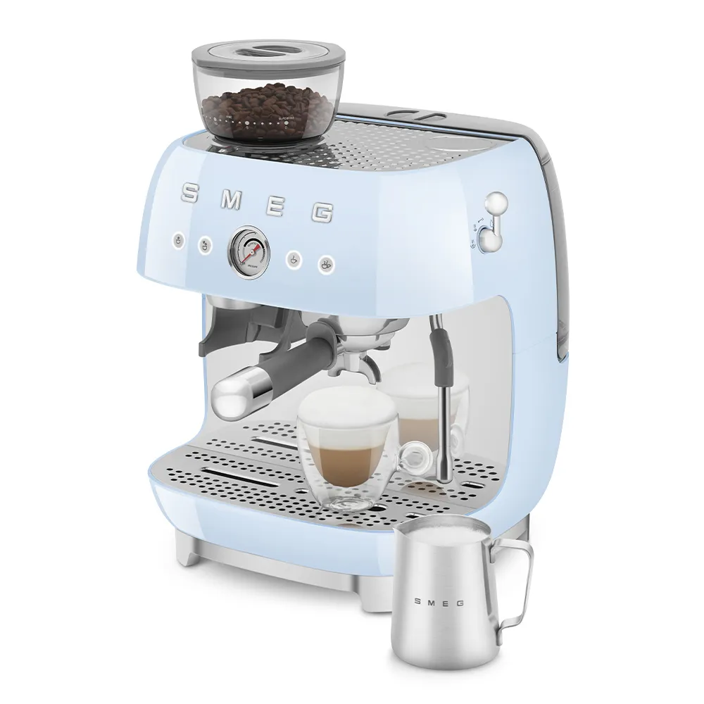 Smeg 50's Style EGF03PBEU - espresso machine, Blue