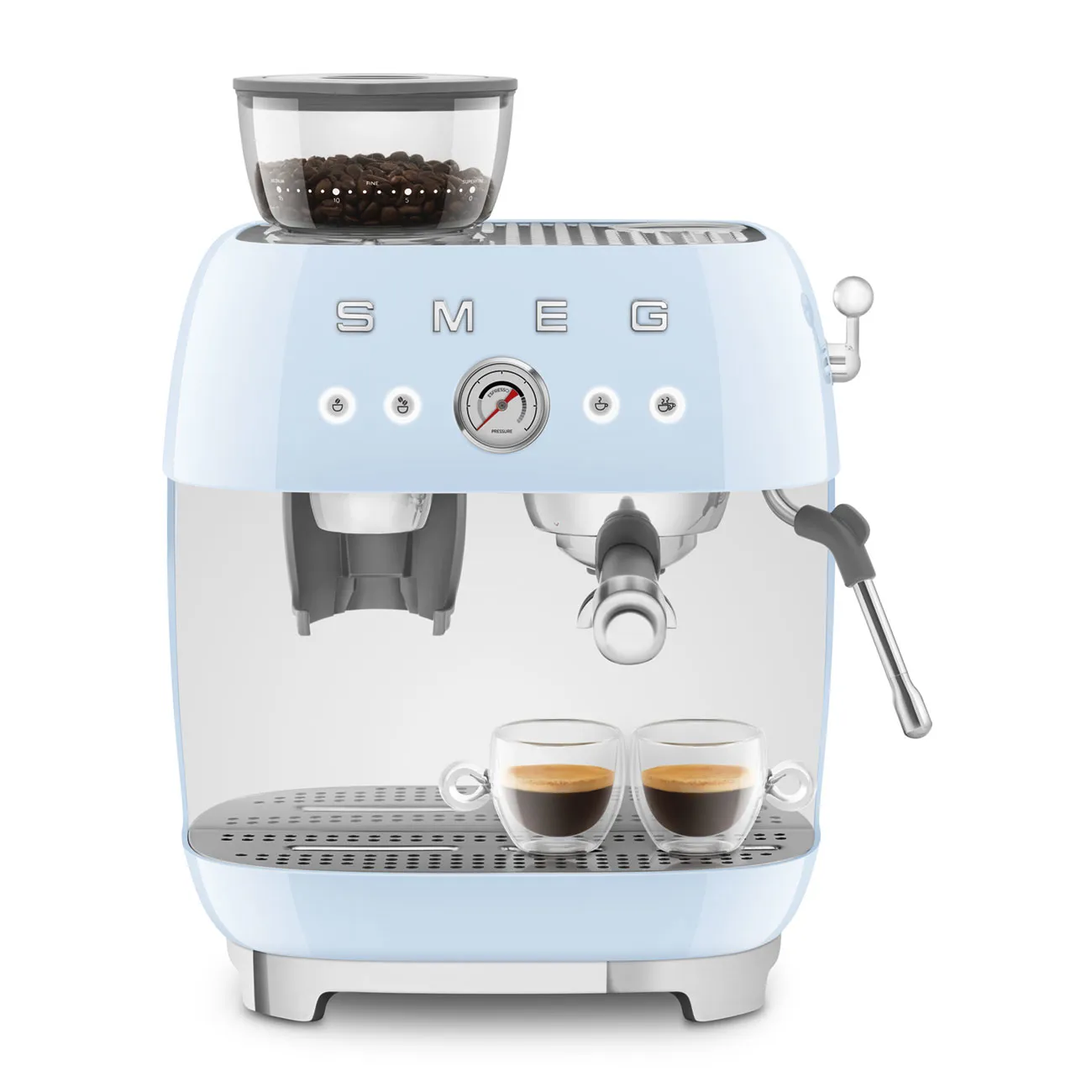 Smeg 50's Style EGF03PBEU - espressomaskin, Blå