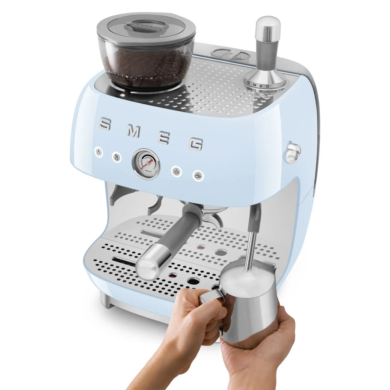 Smeg 50's Style EGF03PBEU - espresso machine, Blue