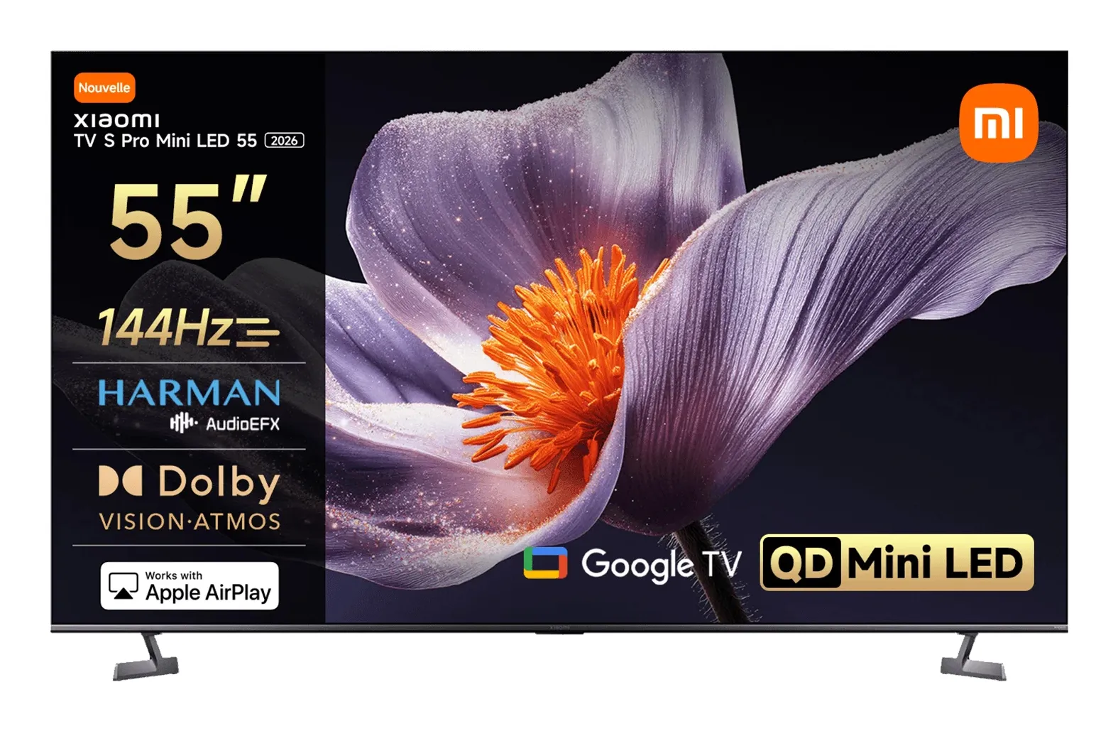 Xiaomi TV S Pro 55" 4K Mini LED Android TV, 144 Hz, HDR10+, gr&aring;
