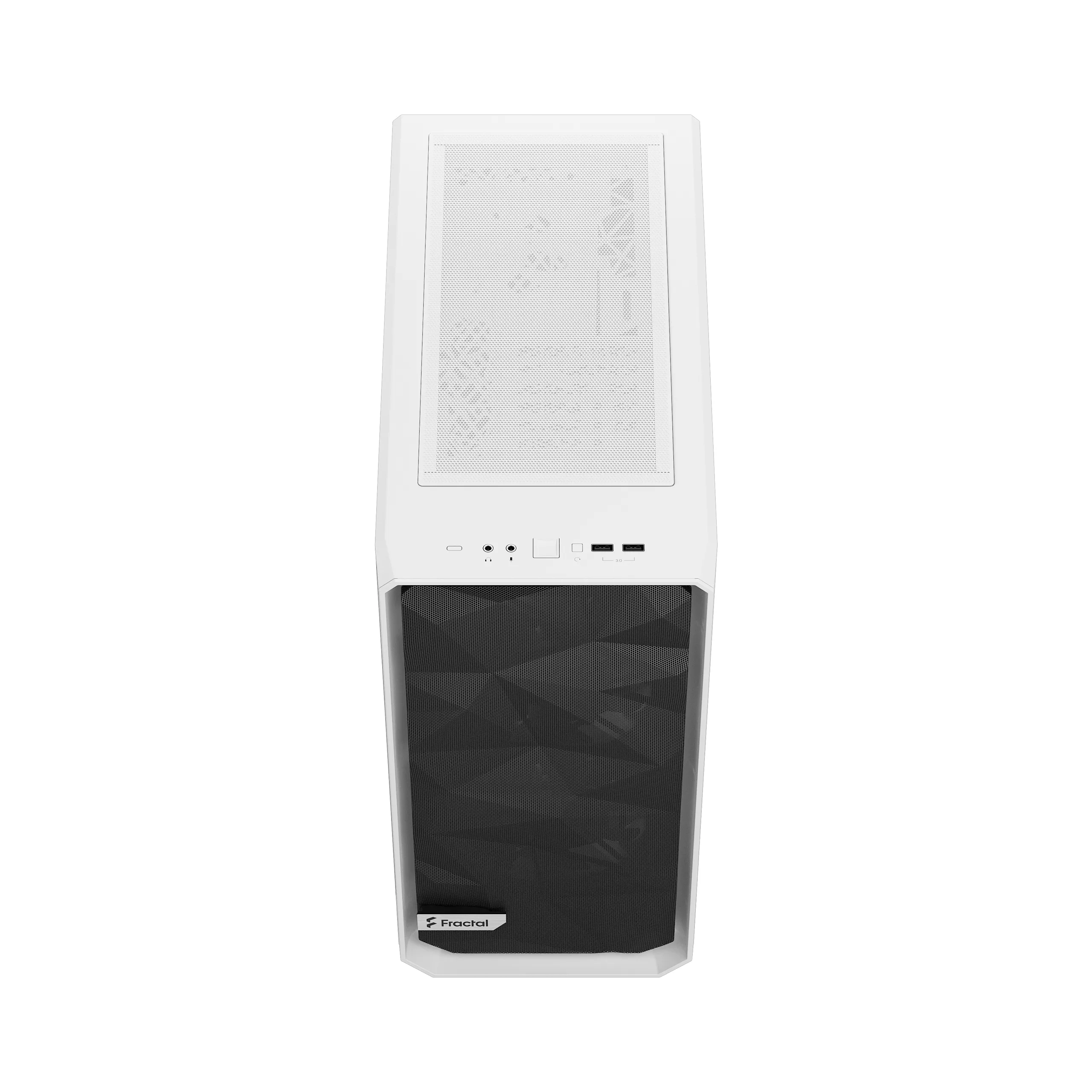 Fractal Design Meshify 2 Compact Lite - Mid Tower case with window, White / Clear Tint