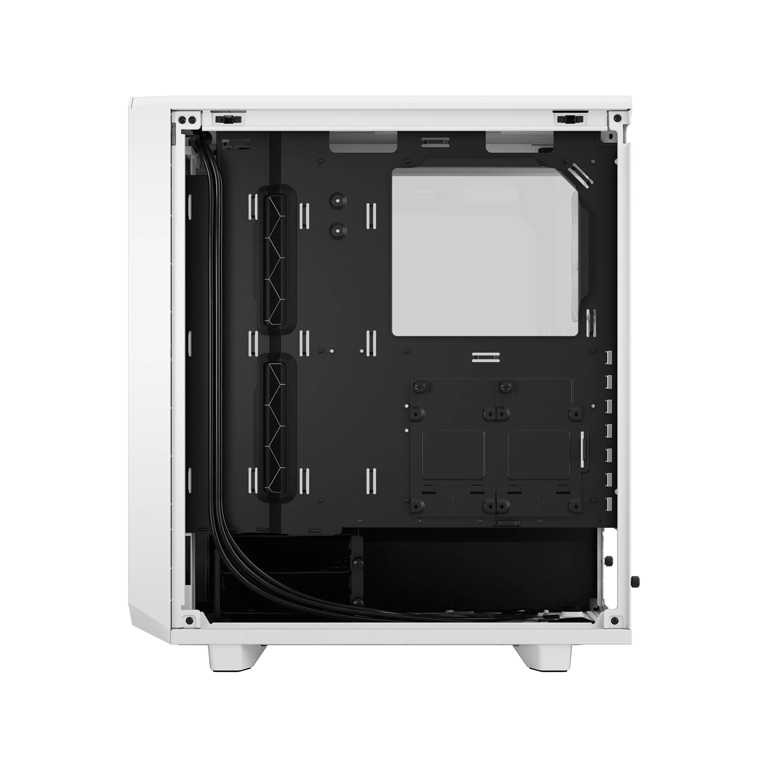 Fractal Design Meshify 2 Compact Lite - Mid Tower case with window, White / Clear Tint
