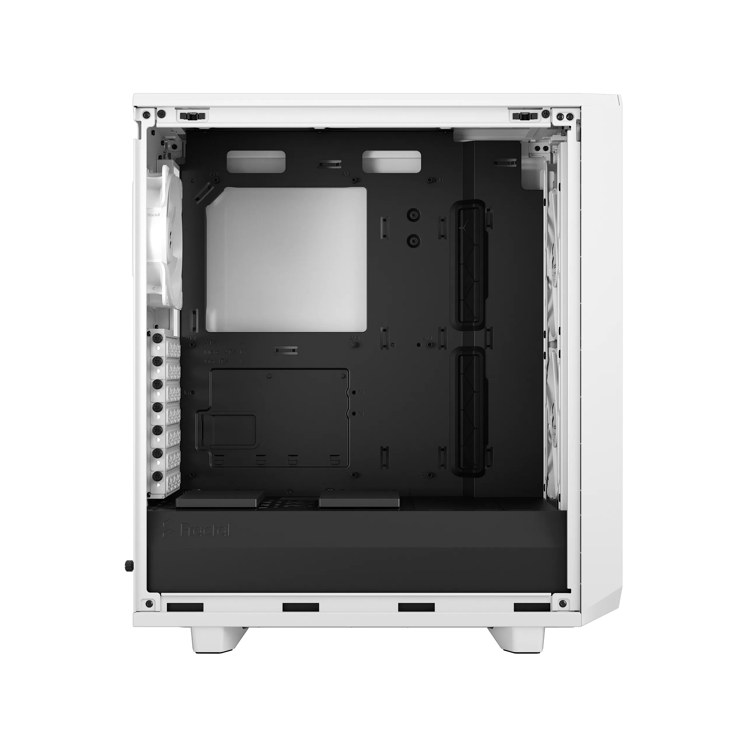 Fractal Design Meshify 2 Compact Lite - Mid Tower case with window, White / Clear Tint