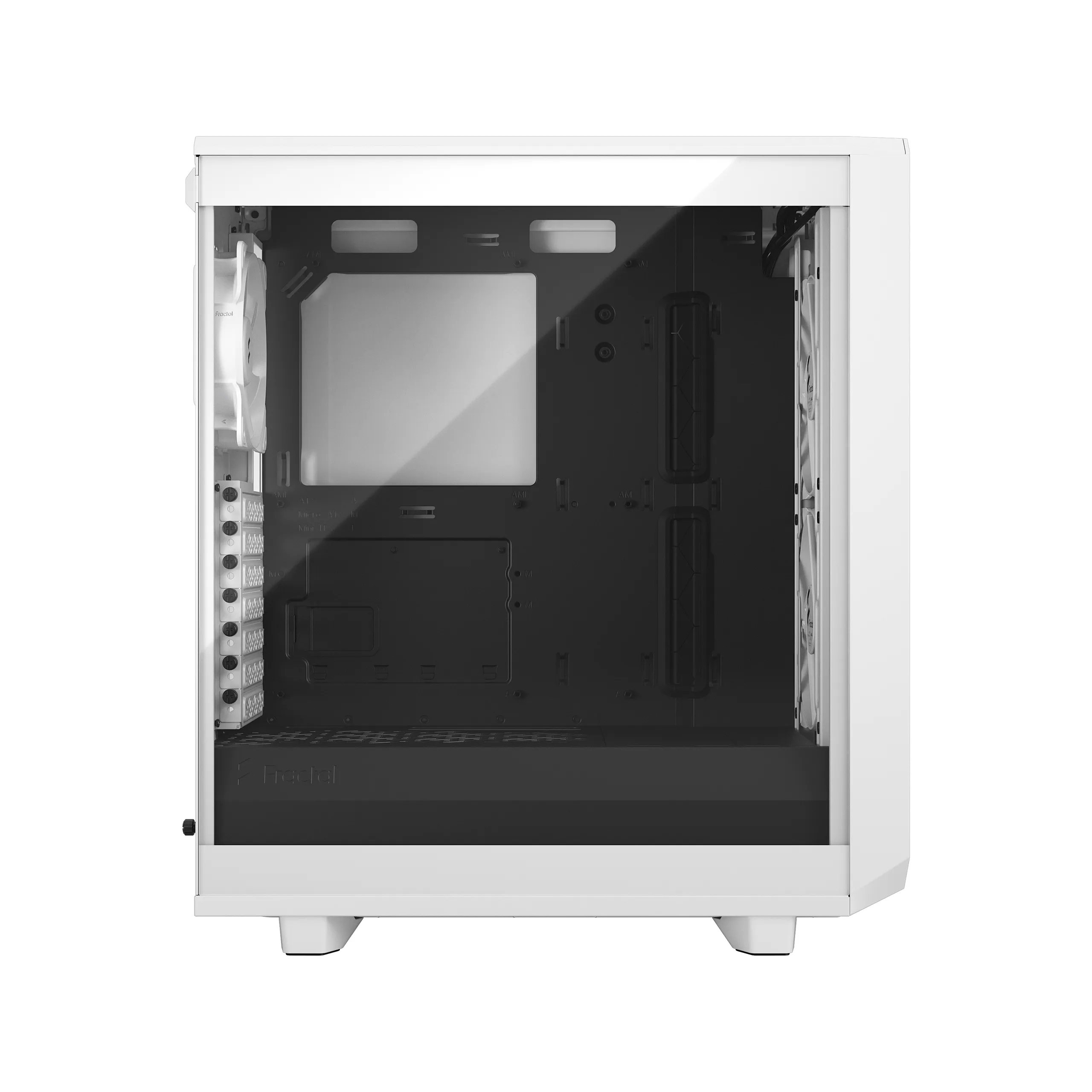 Fractal Design Meshify 2 Compact Lite - Mid Tower case with window, White / Clear Tint
