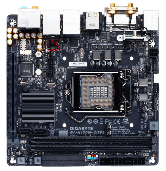 Gigabyte H170N, mini-ITX -emolevy