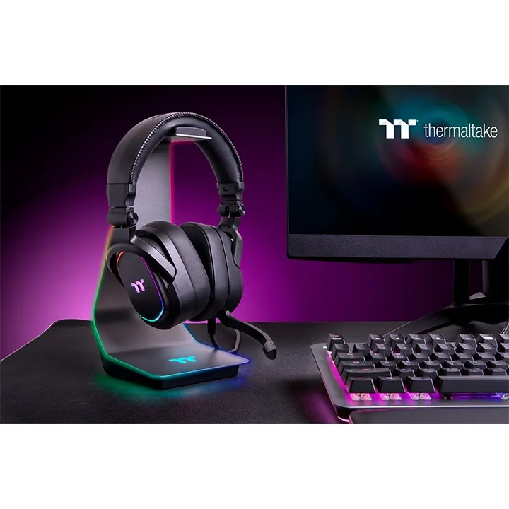 Thermaltake ARGENT HS1 RGB Gaming Headset Stand, Space Grey Thermaltake ARGENT HS1 RGB Gaming Headset Stand, Space Grey