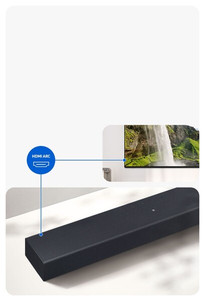 Samsung HW-B400F 2.0 Soundbar, Titan Black