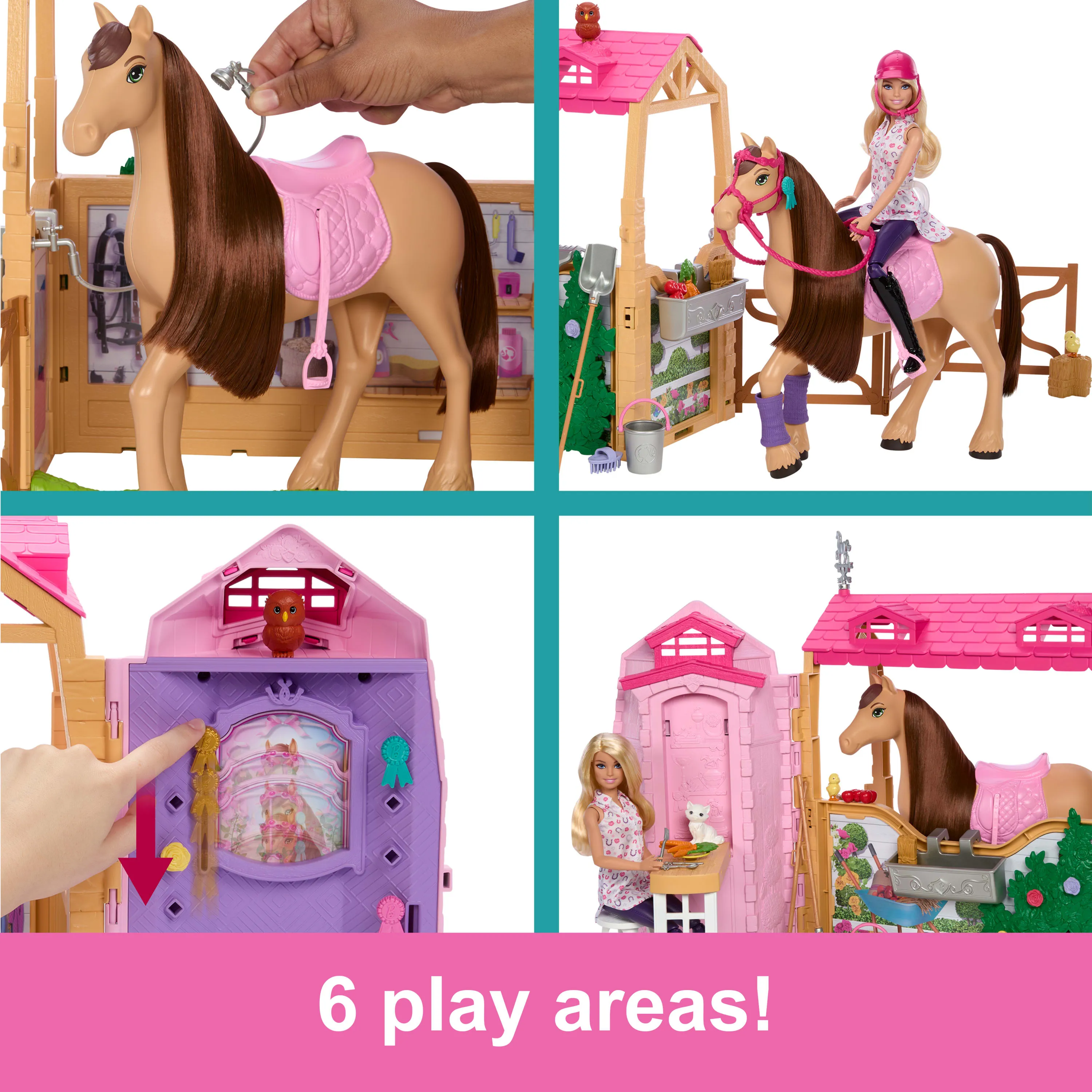 Mattel Barbie Mysteries: The Great Horse Chase - Ultimate Horse Stall, Play Building