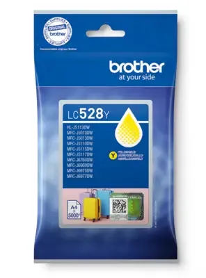Brother LC528YP bl&auml;ckpatron, gul