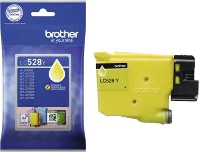 Brother LC528YP bl&auml;ckpatron, gul