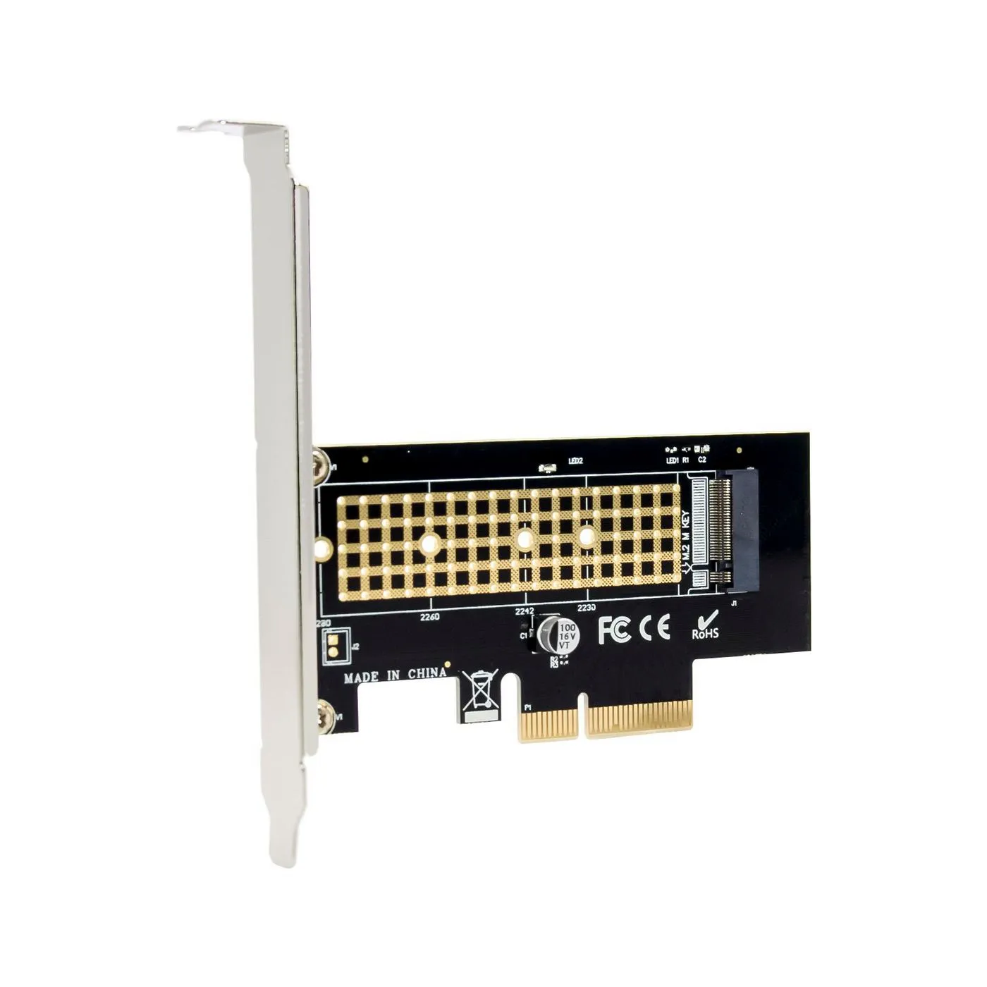 PCIe x4 M.2 NVMe SSD Adapter