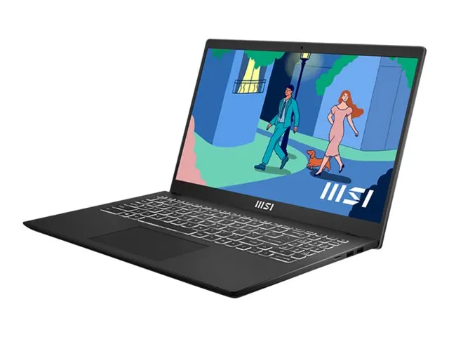 MSI 15.6&quot; Modern 15. Intel Core i7-1255U, 16GB Ram, 512GB SSD, Windows 11 Home - notebook