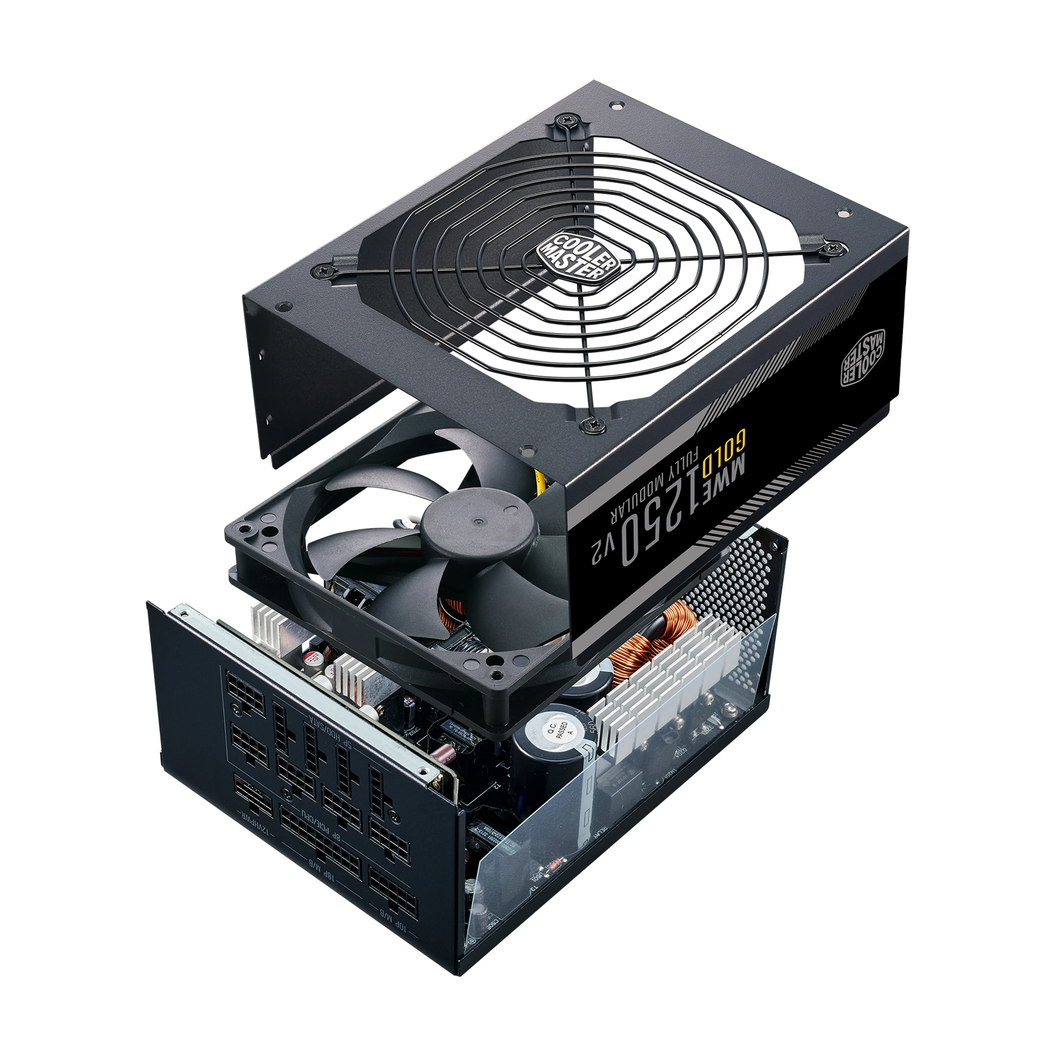 Cooler Master MWE Gold V2 ATX 3.0 1250W -virtal&auml;hde, 80 Plus Gold