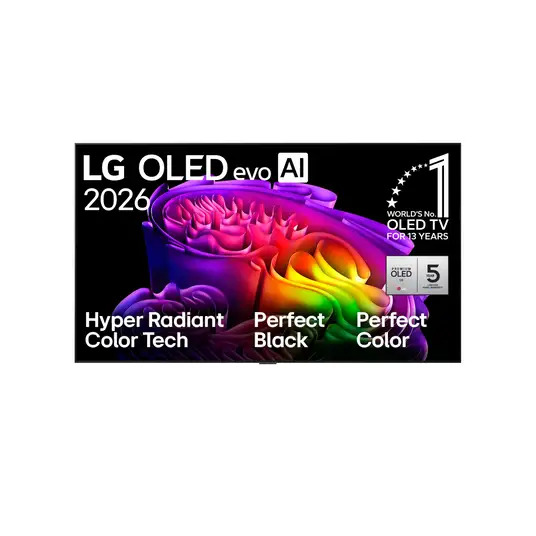 LG OLED65G61LW 65" 4K webOS TV, 165Hz, Dolby Vision, HDR10, HLG