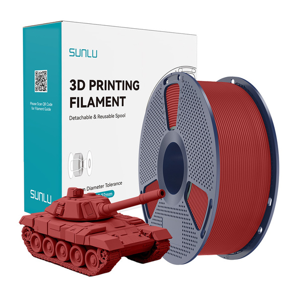 SUNLU PLA+ High-Speed, 1.75 mm, 1 kg 3D Printer Filament, Red
