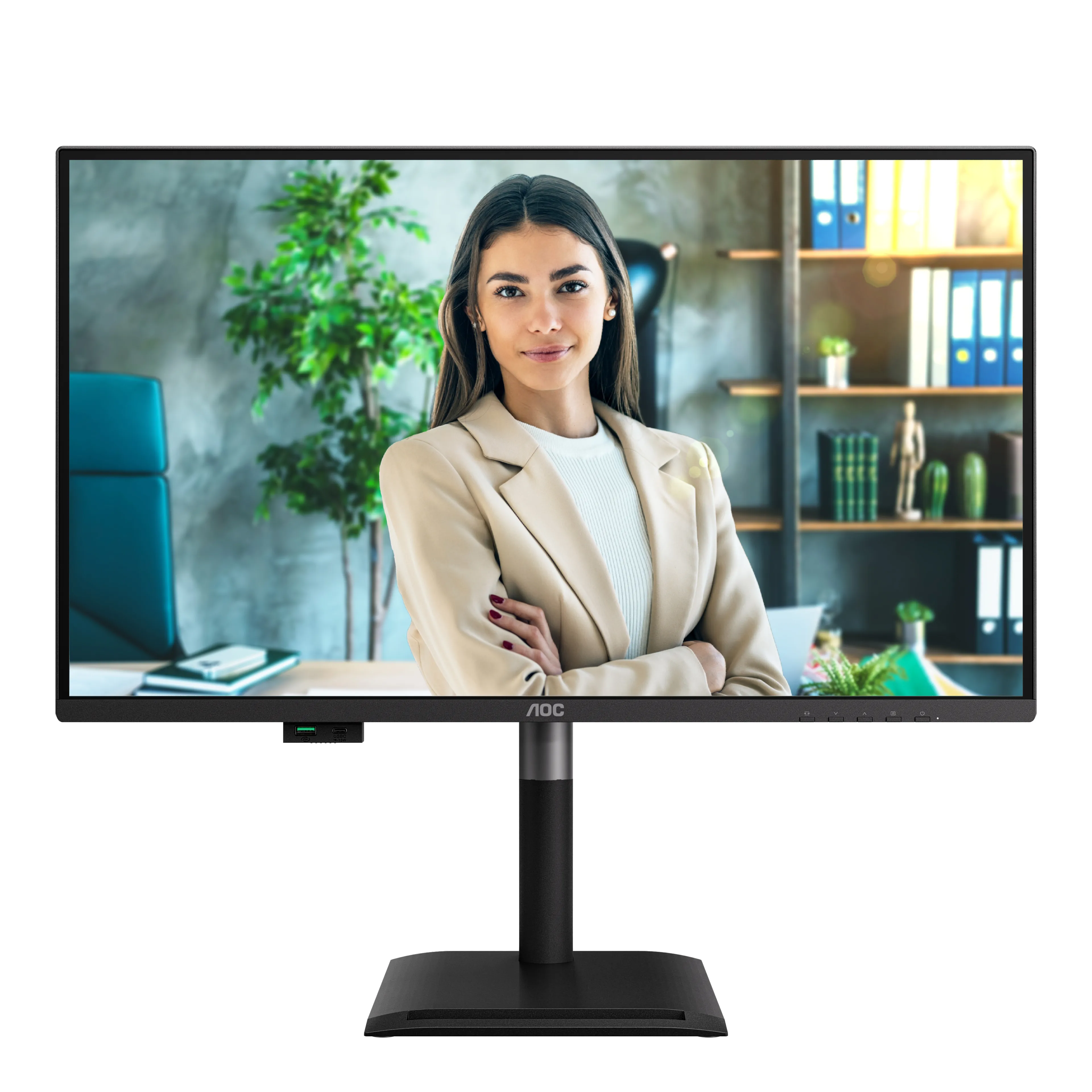 AOC Q27P4CV 27" QHD, IPS Monitor with USB-C hub