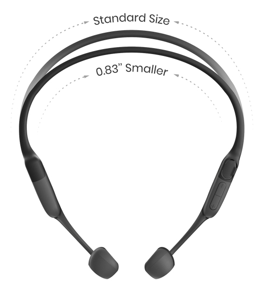 Shokz OpenRun Mini USB-C - benledande trådlös hörlurar, Svart