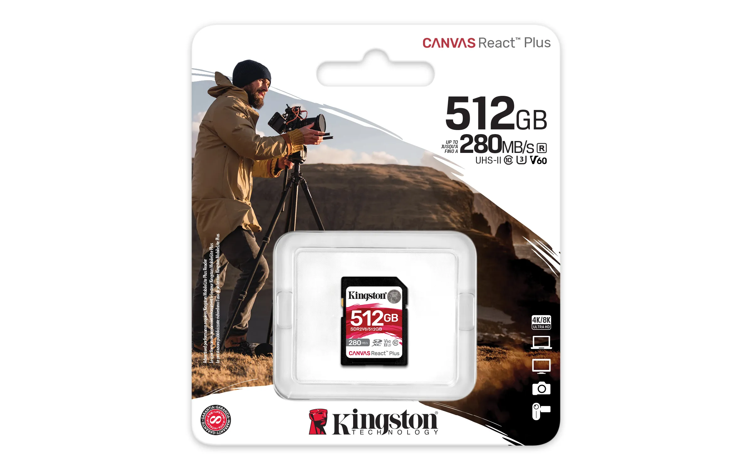 Kingston Canvas React Plus 512GB SDXC - memory card