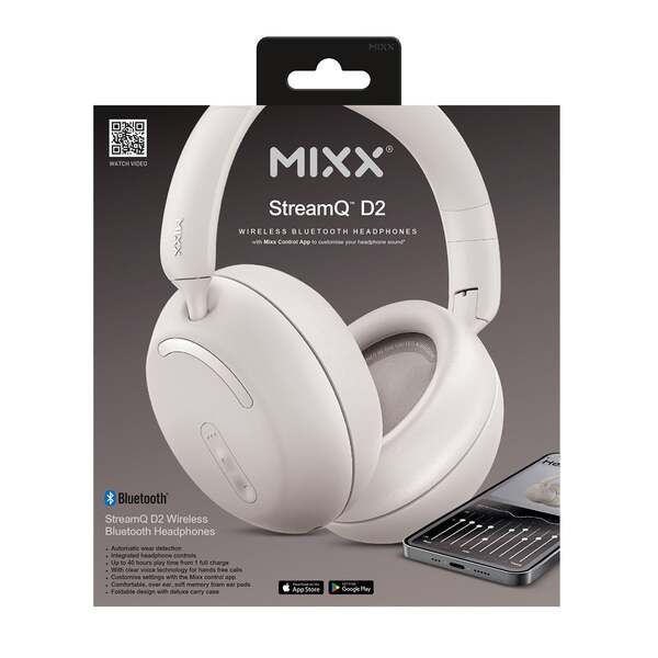 MIXX StreamQ D2 -langattomat kuulokkeet, sand