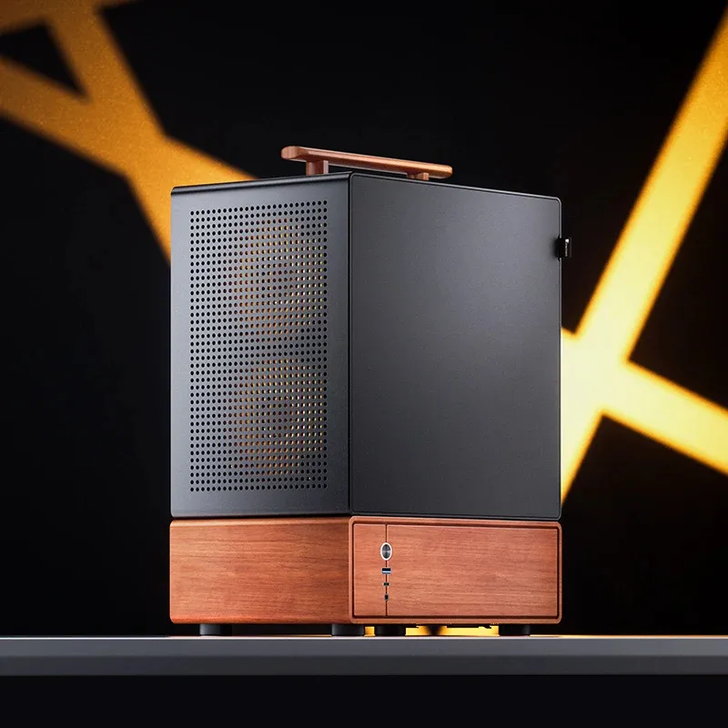 Jonsbo T7 -miditornikotelo ikkunalla, musta