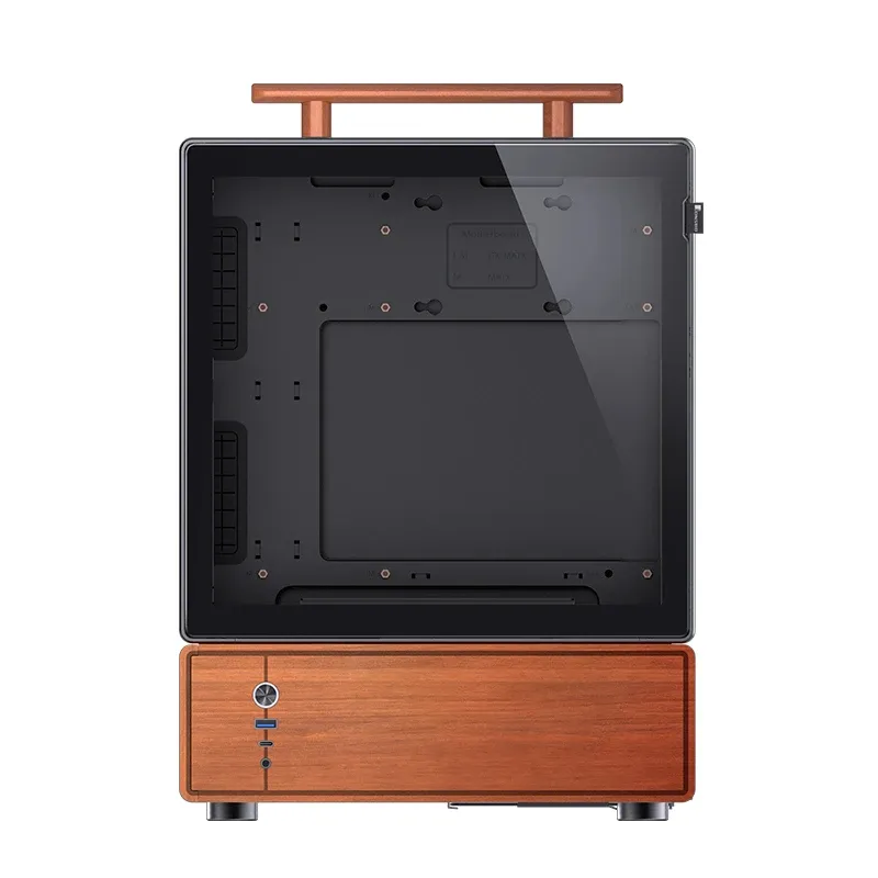 Jonsbo T7 -miditornikotelo ikkunalla, musta