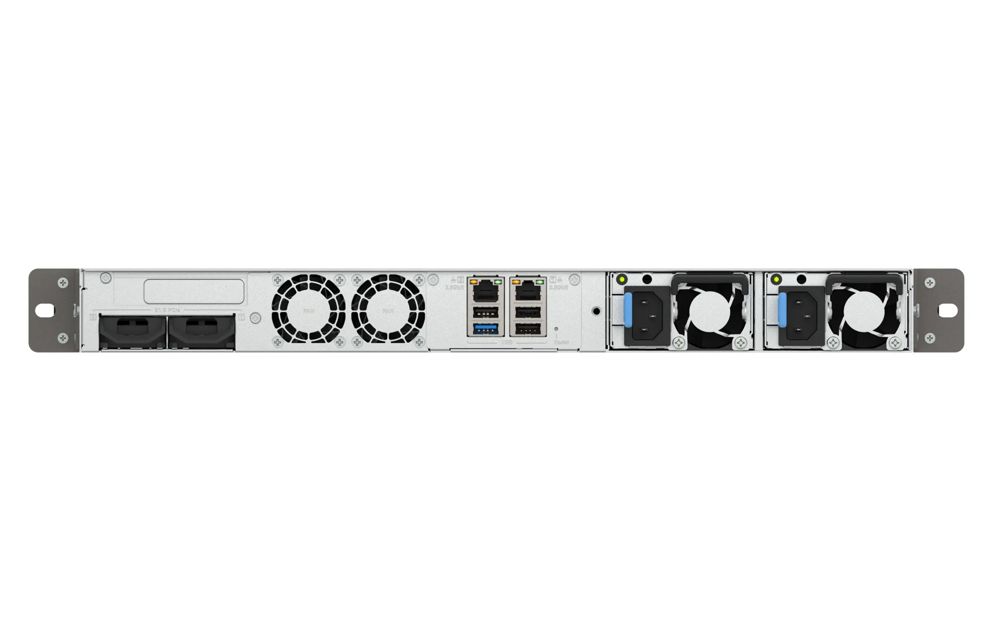 QNAP TS-H665U-RP-8G - Rackmonterad NAS-server, Svart